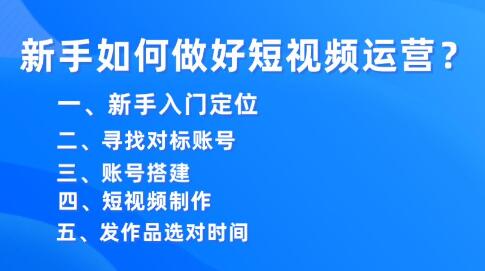 抖音干貨分享：新手如何做好短視頻運營？